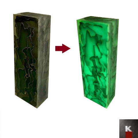 raffir noble wave nero ottone reaz luce K